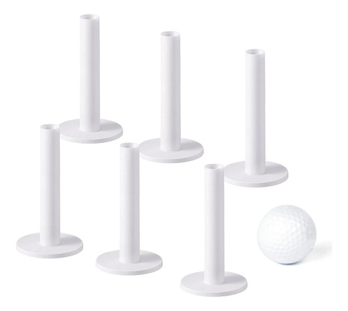 ~? Mazel Premium Rubber Golf Tees Pack De 6 - Tees De Goma D