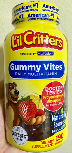 L 'il Critters Gummy Vites Multivitaminico Complet 190 Gomas