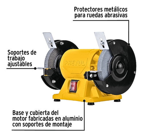 Combo Amoladora Angular 700w, Esmeril Amoladora De Banco