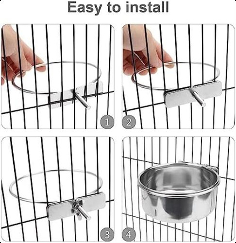Wontee Cuenco De Agua Para Comida Para Mascotas Con Soporte