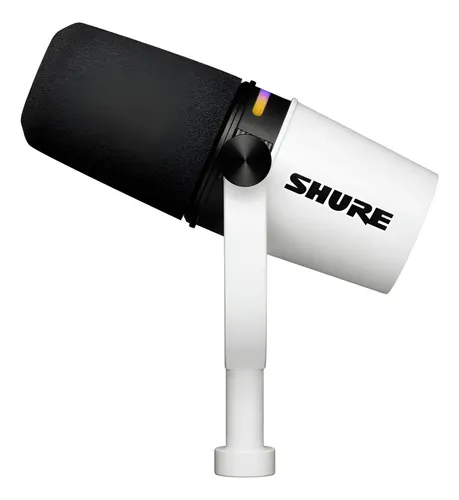Micrófono Para Podcast Shure Mv7+ Xlr/usb Color Blanco | Cuotas