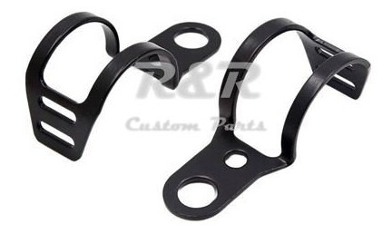 Suporte Para Piscas Adaptador Universal 30 A 39mm Preto -par