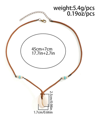 Gargantilla Con Colgante De Concha Étnica Para Hombre, Joyer