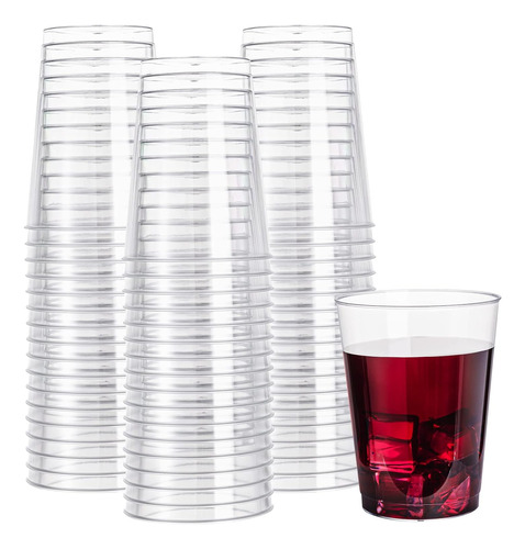 Paquete De 150 Vasos De Plástico Transparente De 10 Oz, Vaso