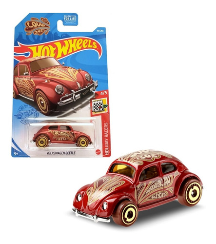 Volkswagen Beetle Brown 4/5 Hot Wheels Holiday Racers