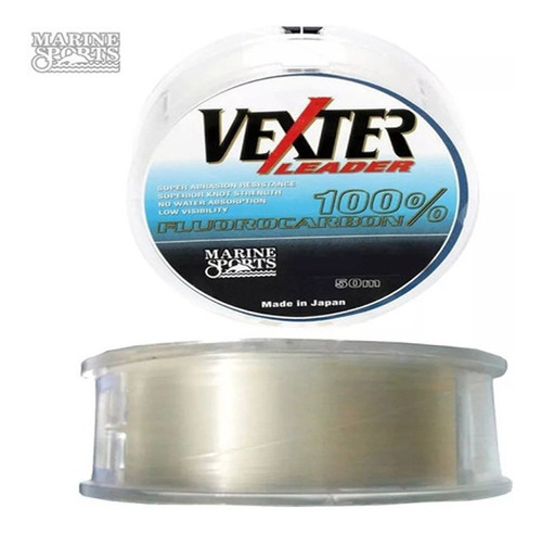 Linha Vexter Leader Fluorcarbono + Snap P/ Isca Artificial