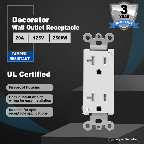 20 Receptaculo Decoracion Cml Amperio Resistente Tr 125