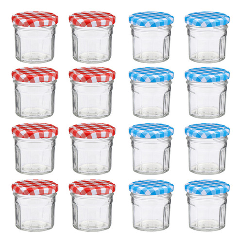 12 Tarros De Vidrio Para Mermelada Y Miel Con Tapa, 100 Ml