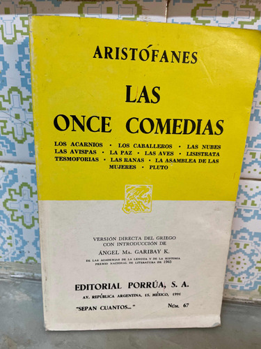 Las Once Comedias De Aristofanes
