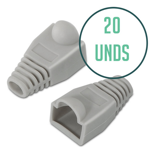 Funda Capucha Capuchon Bota Protectora Conector Rj45x20 Gris