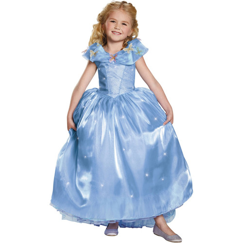 Disfraz Para Niña Cenicienta Talla S 4-6 Halloween