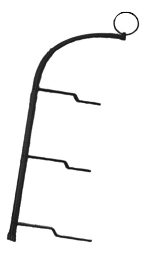 Almacenamiento De Platos De Soporte Para La 3 Capa Negro