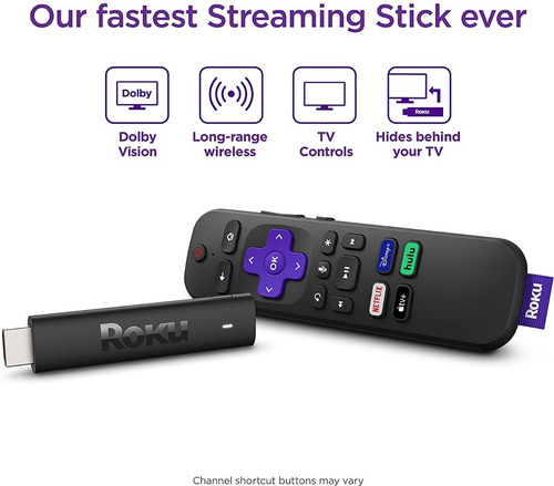 Convertidor Smart Tv Roku Stick 4k 2021 3820r Full Hd