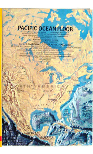 Mapa Nat Geo Oceano Pacifico Ocean Floor Costas Asia America