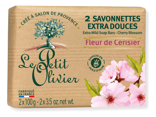 Le Petit Olivier Jabon Flor De Cerezo 2x100g Andina Grains