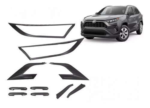 Kit Bisel Black Edition Para Toyota Rav4 2019 2022