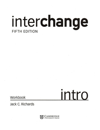 Interchange Intro Full Contact 5th Fifth Edition