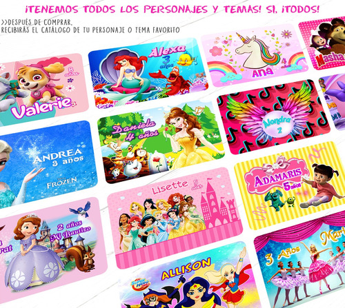 Set De Manteles Individuales De Mesa Para Niños Fiesta 6 Pz