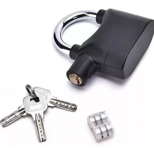 Imagen 4 de 6 de Candado Para Bicicleta Y Moto Con Llaves Y Alarma Anti Robo