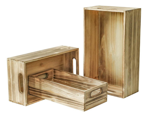 Cajas De Madera Humildes Jumbo, Grandes Cajas De Madera De 3