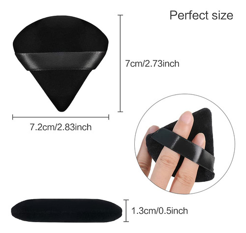 Bocanadas Triángulo Suave Para Maquillaje Húmedo Y Seco