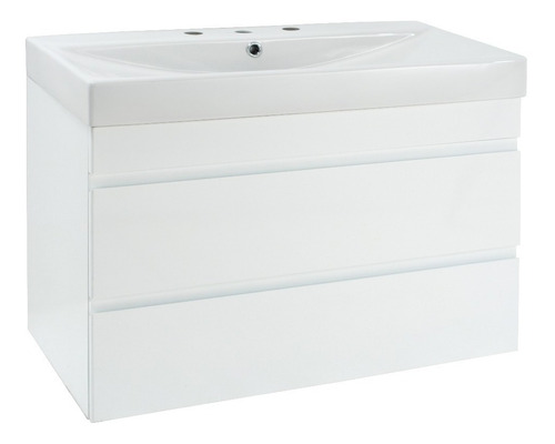 Mueble Vanitory 80x46 Mesada De Loza Anti-rebalse