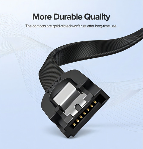 Cable Sata A Sata 3 Ata 3.0 6gbps 50cm Disco Duro Pc