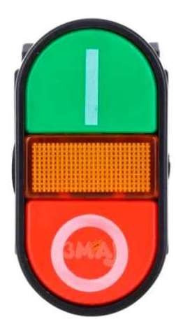 Imagem 3 de 6 de Botão De Comando Duplo C/ Iluminação Na+nf S/ Trava Apbb22n