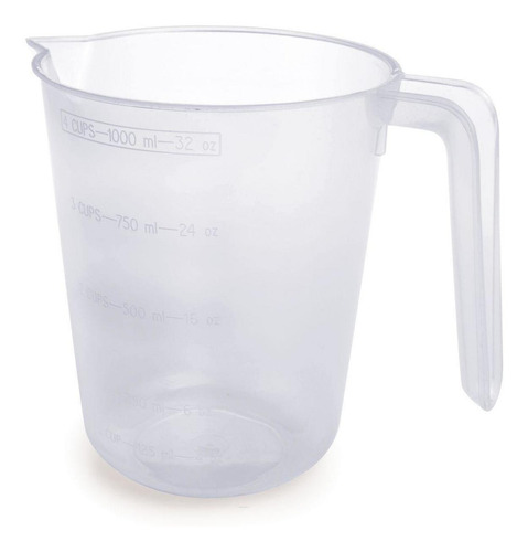 Garrafa Plastica Jarra Graduada Plastico 1l