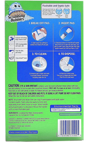 Recambio De Cepillo Fresh Brush Flushable 12 Ct