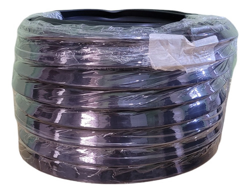 Burlete U Pvc Simil Hierro Para Espejos Negro Liso