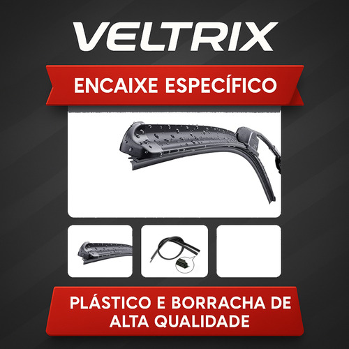 Palheta Limpador Parabrisa Silicone Vw Gol Fox Polo Virtus Gol G7 2017 A 2024 Rodo