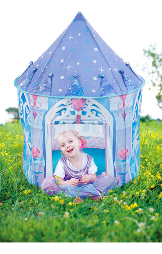 Carpa Para Niños Kidodo Unico Color Bluede Frozen Con Forma De Castillo