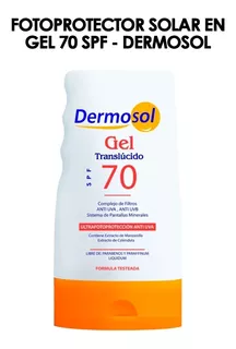 Foto Protector Solar En Gel 70 Spf- Dermosol