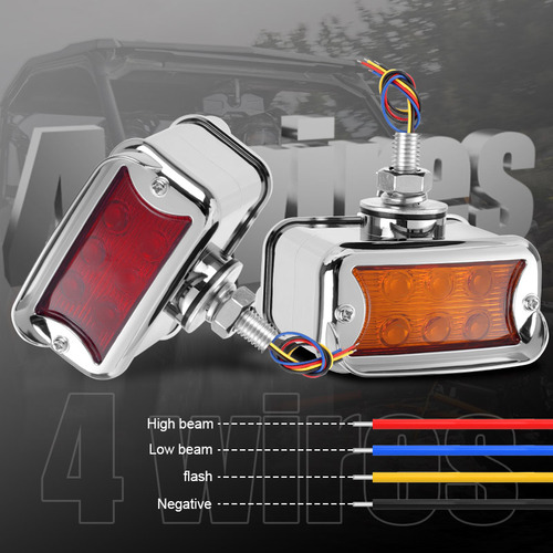2pcs Truck Led Side Marker Light Dual Face Turn Signal Lamp