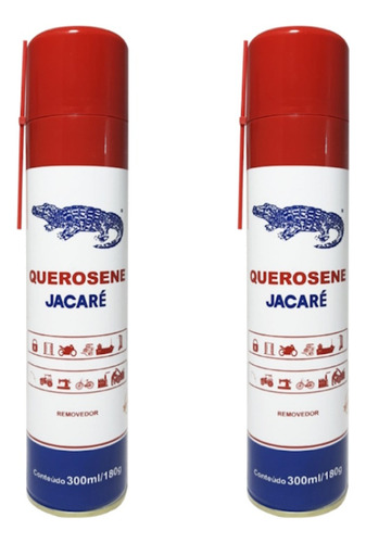 Jacaré Querosene Spray 300ml 2 Latas