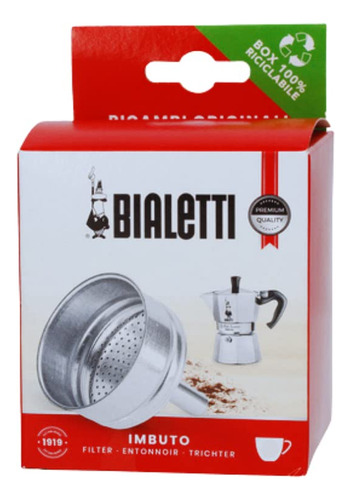 Filtro De Embudo Bialetti De Repuesto Para Moka Express, 6 T