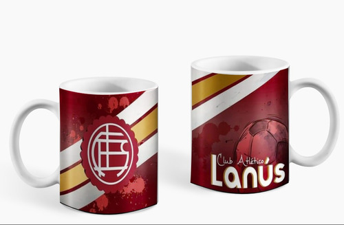 Tazas Plásticas Lanus Personalizadas-sublimadas