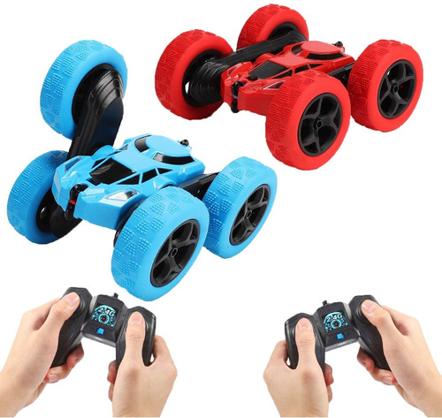 Controle Remoto Rc Stunt Cars Dupla Face Girando Tumbling