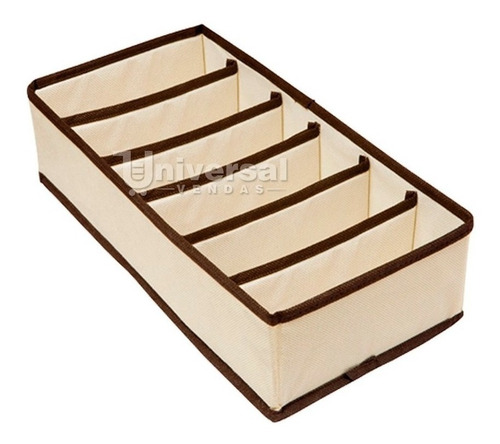 Imagem 2 de 5 de Kit C/ 4 Organizador De Sutiã Soutien Para Gavetas Lingerie 6 Nichos Feito Em Tnt Super Prático Organize
