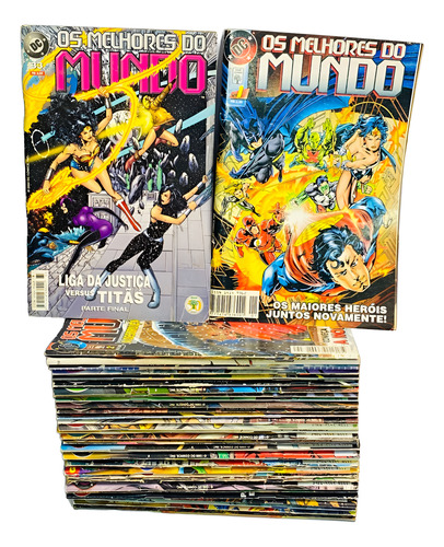 Gibi Os Melhores Do Mundo Coleção Completa 1 Ao 33 Dc Comics Editora Abril (Usado)