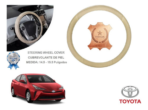 Funda Cubrevolante Beige Piel Toyota Prius 2017