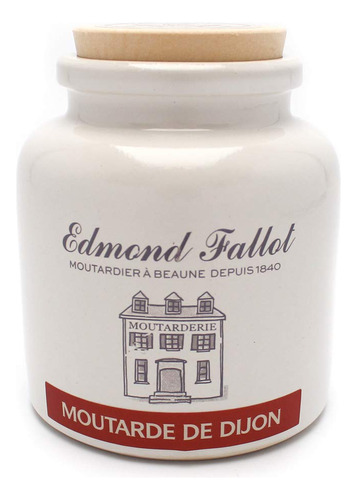 Edmond Fallot Original Dijon Mostaza En Crock, 9 Onzas