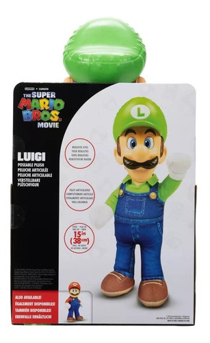 Super Mario Bros. La Pelicula: Peluche Articulado [luigi