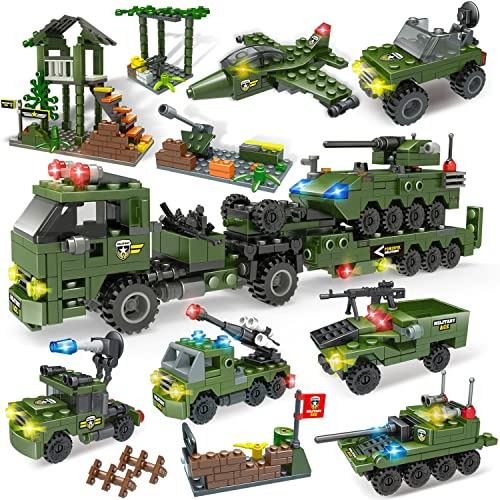 City War Army Military Base Building Blocks Set, With Heavy