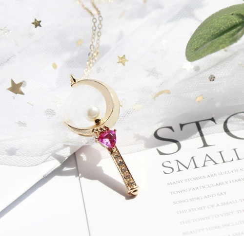 Collar Sailor Moon Stick Baculo Anime Cosplay Luna Serena017