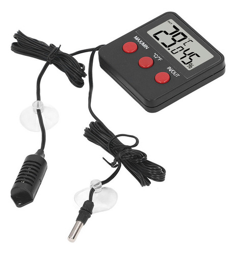 Mini Medidor De Temperatura Y Humedad Con 2 Sondas Digitales