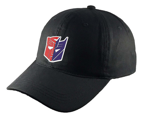 Gorra Clasica Algodón Negra Transformers R52