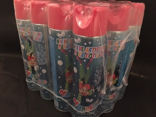 Imagen 8 de 10 de 12 Nieves Espuma Aerosol Pack Cotillon Combo Carnaval Fiesta