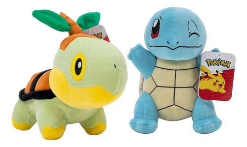 Pelúcia Pokémon Turtwig E Squirtle - Sunny Brinquedos